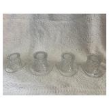 Fostoria American Crystal Top Hat Holders Set