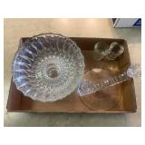 Mikasa Crystal Bowl & Candelabrum Set