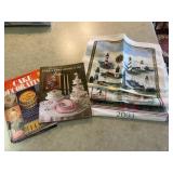 Wilton Cake Decorating Books & Calendar Towels Lot
