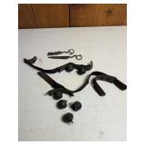 Antique Crotal Sleigh Bells on Leather Straps