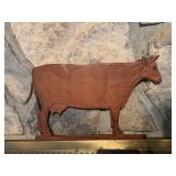 Carved Wood Dairy Cow Wall Plaque