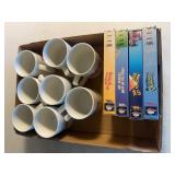 Nevada Casino Mugs & Ma and Pa Kettle VHS