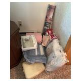 Bedding Linens & Mini Blinds Lot