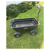 Yardworks Poly Dump Cart Utility Wagon
