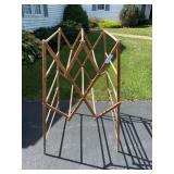 Wooden Accordion Folding Clothes Drying Rack