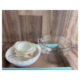 Glassware & Decorative Tins Lot