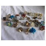 Costume Jewelry Clip-On & Screw-Back Earrings Lot