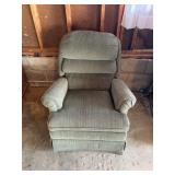 Muted Green Upholstered Rocker Recliner