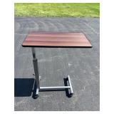 Adjustable Overbed Table with Casters