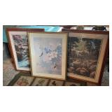 Framed Wildlife & Botanical Art Prints (3)