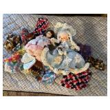 Handcrafted Bed Dolls & Crocheted Potholders