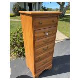 Oak Seven Drawer Lingerie Chest Dresser