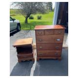 Colonial Revival Chest & Nightstand Set
