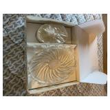 Mikasa Peppermint Crystal Dish & Candle
