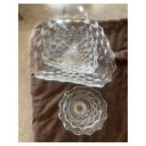 Fostoria American Glass Bowl & Dish Set