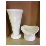 Fenton Hat & Indiana Harvest Vase Set