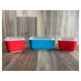 Vintage Pyrex Primary Colors Dishes Set