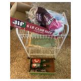 Utility Cart with 7Up Bottles and Sundries
