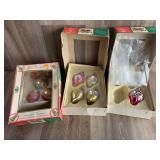Commodore Hand Decorated Glass Ornaments
