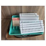 Kitchen Organizers & Aluminum Pizza Pan Lot