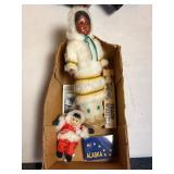 Inuit Dolls & Alaska Souvenirs Lot