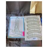 Stained Glass Sheet Lot with Beveled Clusters