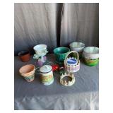 Decorative Planters & Garden Accents Lot