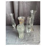 Assorted Cut Glass Bud Vases - Anna H¼tte