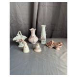 Lefton & Weiss Floral Figurines & Vases Set