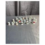 Travel Souvenir Porcelain Thimble Collection