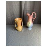 Roseville Clematis Vase & Zephyr Lily Pitcher
