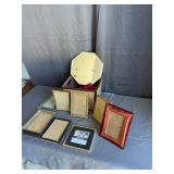 Assorted Frames, Mirror & Storage Bin