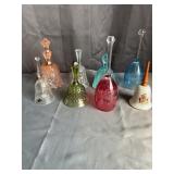 Decorative Glass & Porcelain Bell Collection