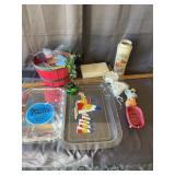 Japanese Floral Vase & Entertaining Ware Lot