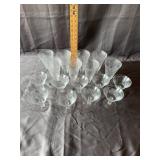 Etched Rose Stemware Collection - 17 Pieces