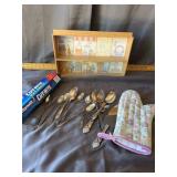 Flatware & Dollhouse Display Shelf Lot