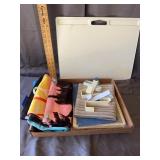 Plaid Lap Desk & Household Accessories Lot