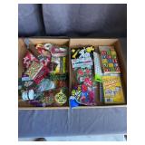 Craft & Office Supplies Lot with Alphabet Blocks
