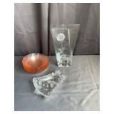 Mikasa Endless Love Crystal Vase & Glassware Lot