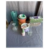 Florist Supply Lot: Aquafoam, Planters & Vases
