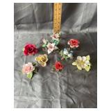 Capodimonte Porcelain Floral & Bird Figurines