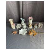 Lefton Japan Mini Frame & Ceramic Vases