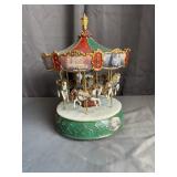 Kinkade Victorian Christmas Musical Carousel