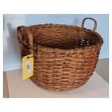 EARLY LAUNDRY/HARVEST BASKET-DOUBLE HANDLE