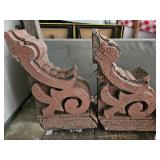 WOODEN PORCH SCROLL 11 INCHES BY 15.5 INCHES TALL