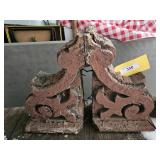 WOODEN PORCH SCROLL 11 INCHES BY 15.5 INCHES TALL