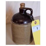 1/2 GALLON BROWN/WHITE JUG CROCK