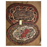 2-HANDMADE HOOK RUG-BY MRS. RUEBUSH