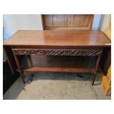 DROP LEAF STAND W/DRAWER 9DRAWER IS ORNATE) &