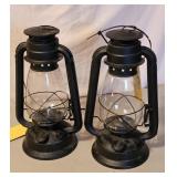 PAIR OF LAMP LIGHT LANTERNS